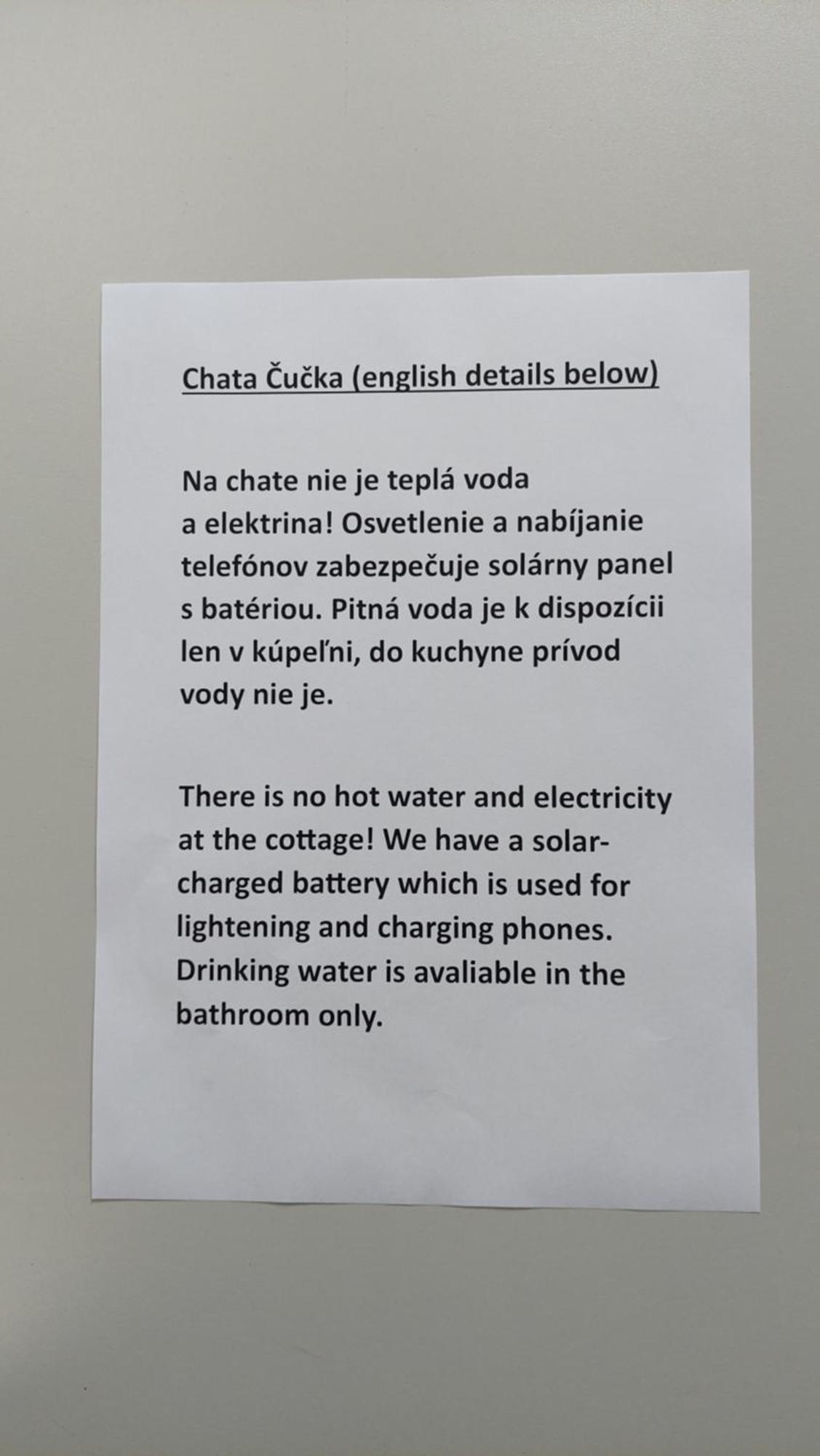 Chata Cucka Villa Pribylina Luaran gambar